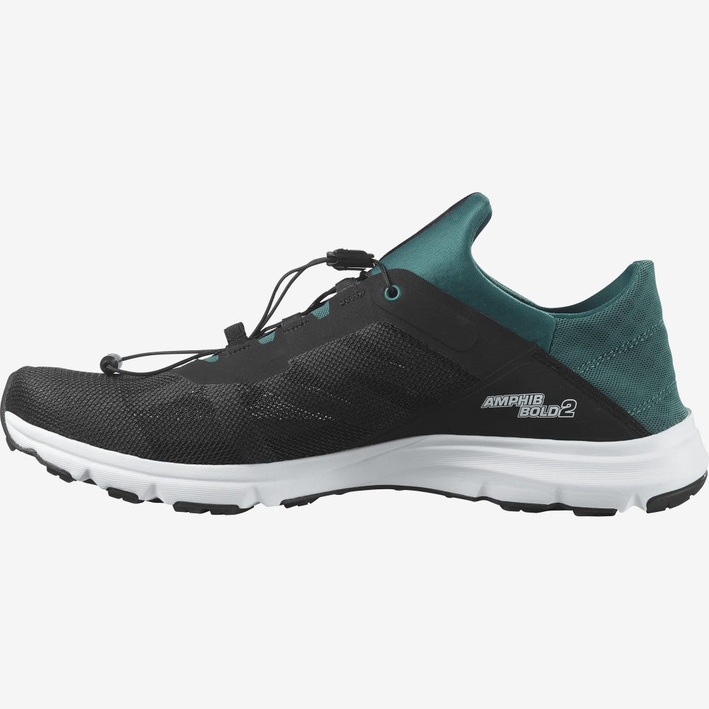 Men's Salomon AMPHIB BOLD 2 Sandals Black/White | SA95380-940