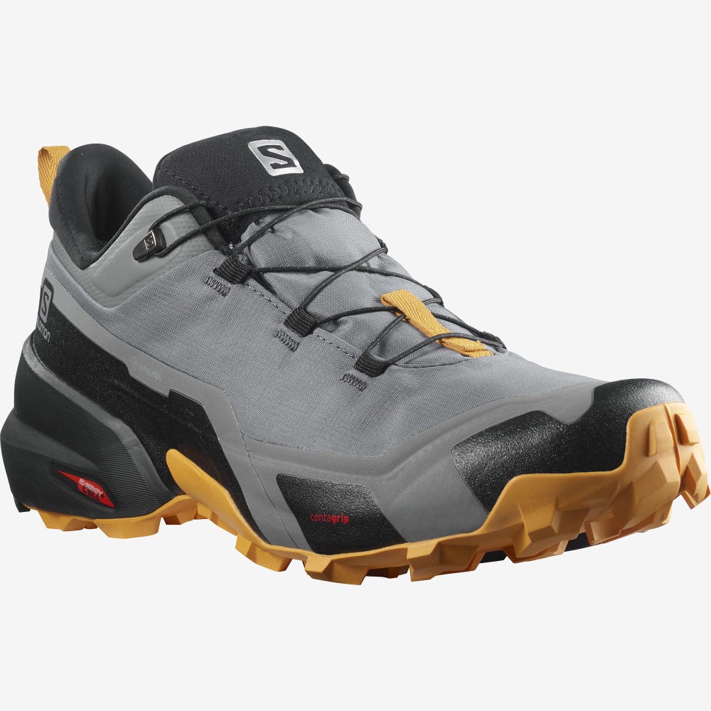 Men's Salomon CROSS HIKE GORE-TEX Hiking Shoes Khaki | SA94261-635