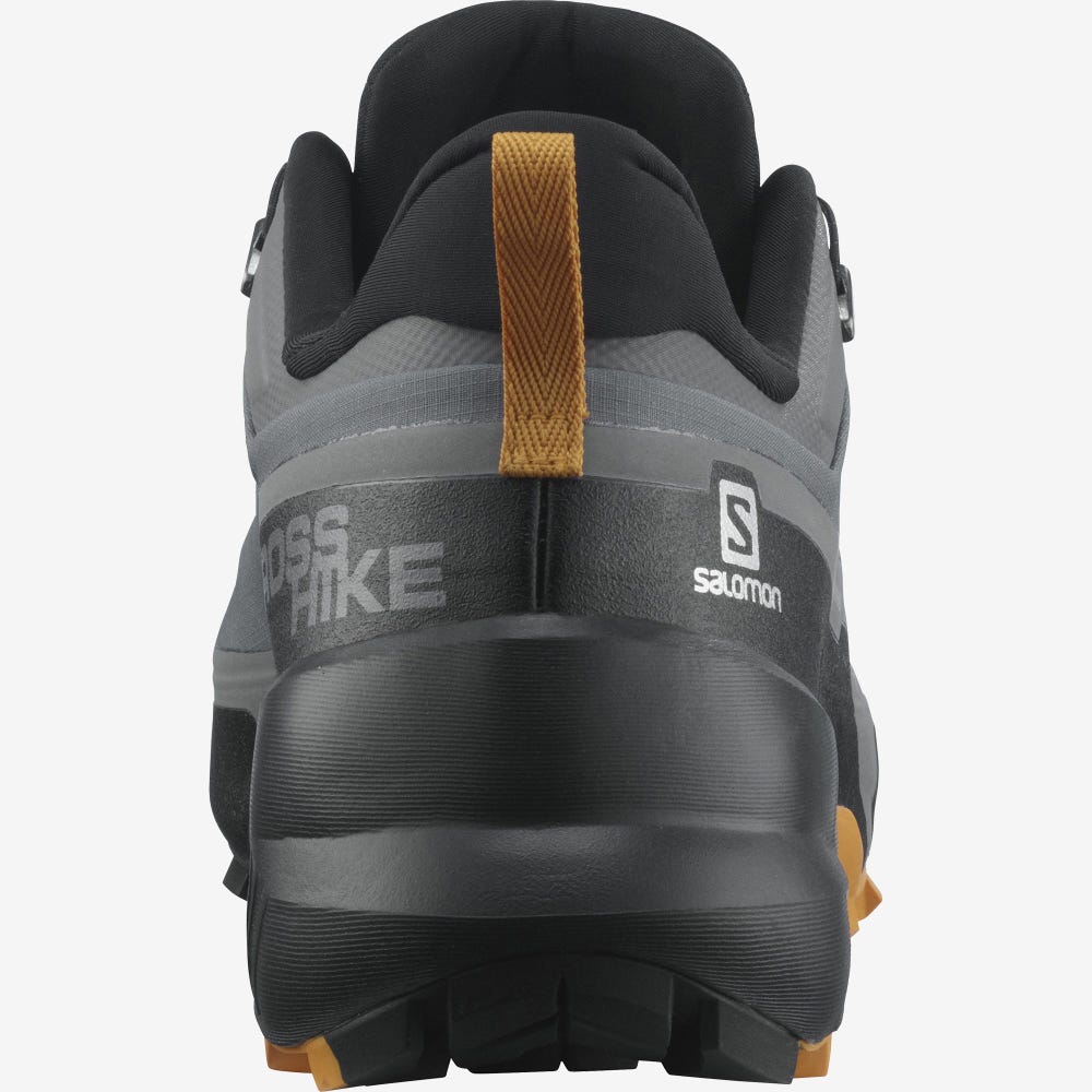Men's Salomon CROSS HIKE GORE-TEX Hiking Shoes Khaki | SA94261-635