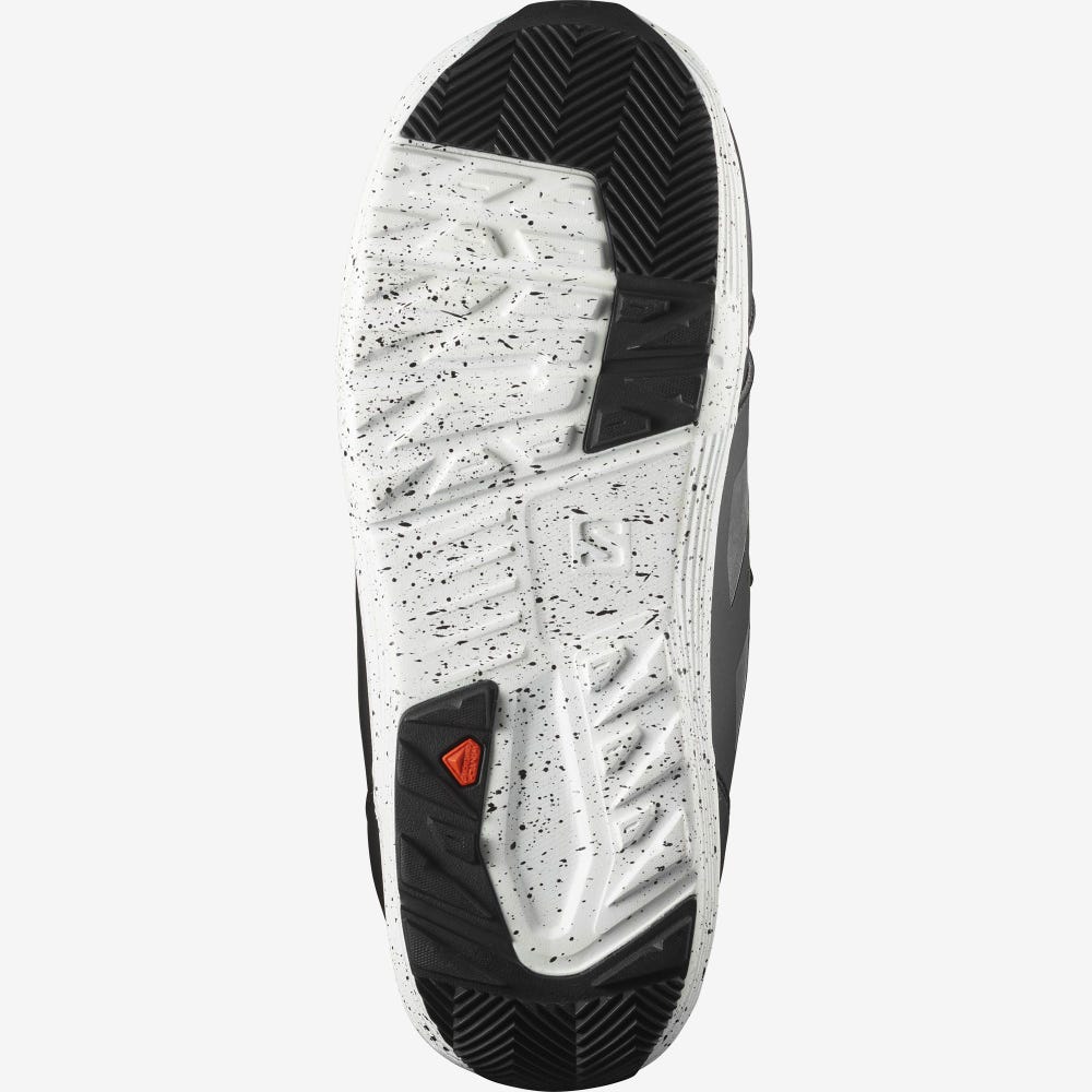 Men's Salomon LAUNCH LACE BOA SJ Snowboard Boots Black/White | SA28167-428