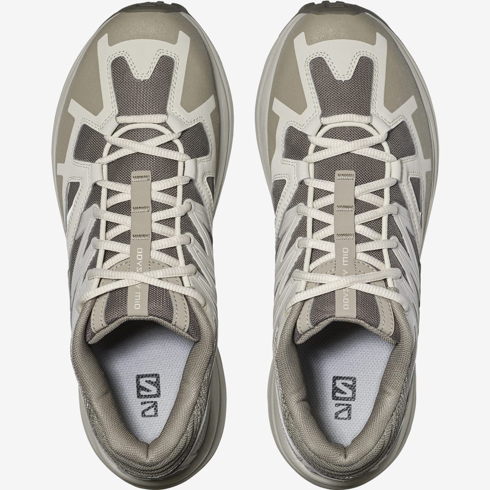 Men's Salomon ODYSSEY 1 ADVANCED Sneakers Beige/Grey/Blue | SA80376-643