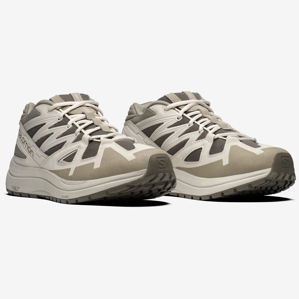 Men's Salomon ODYSSEY 1 ADVANCED Sneakers Beige/Grey/Blue | SA80376-643