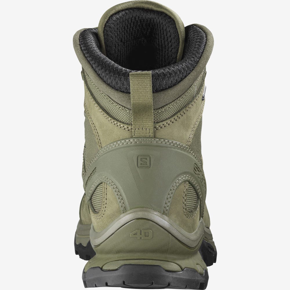 Men's Salomon QUEST 4D GORE-TEX FORCES 2 EN Tactical Boots Green/Black | SA18794-056