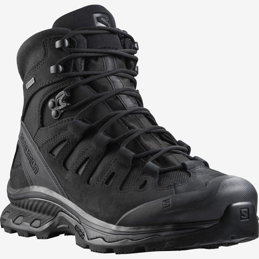 Men's Salomon QUEST 4D GORE-TEX FORCES 2 EN Tactical Boots Black | SA45968-612
