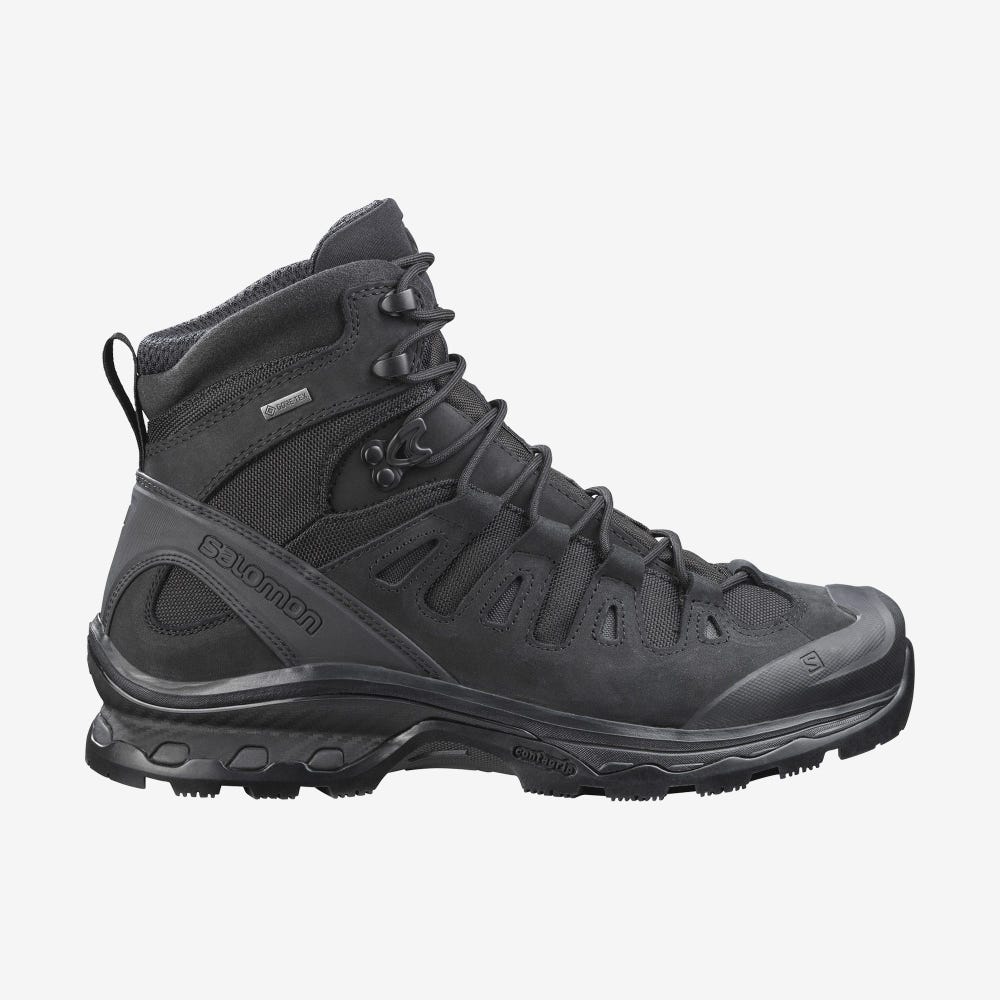Men\'s Salomon QUEST 4D GORE-TEX FORCES 2 EN Tactical Boots Black | SA45968-612