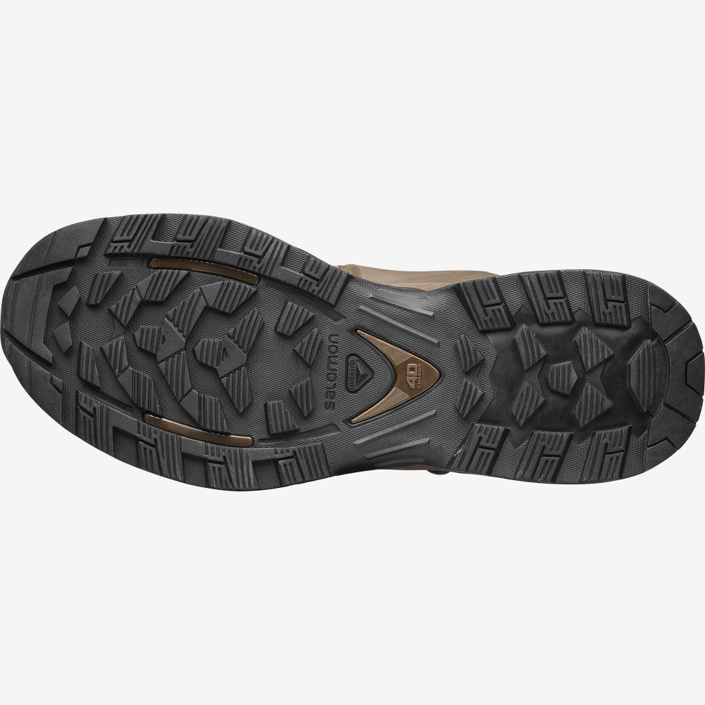 Men's Salomon QUEST 4D GORE-TEX FORCES 2 EN Tactical Boots Brown | SA80359-195