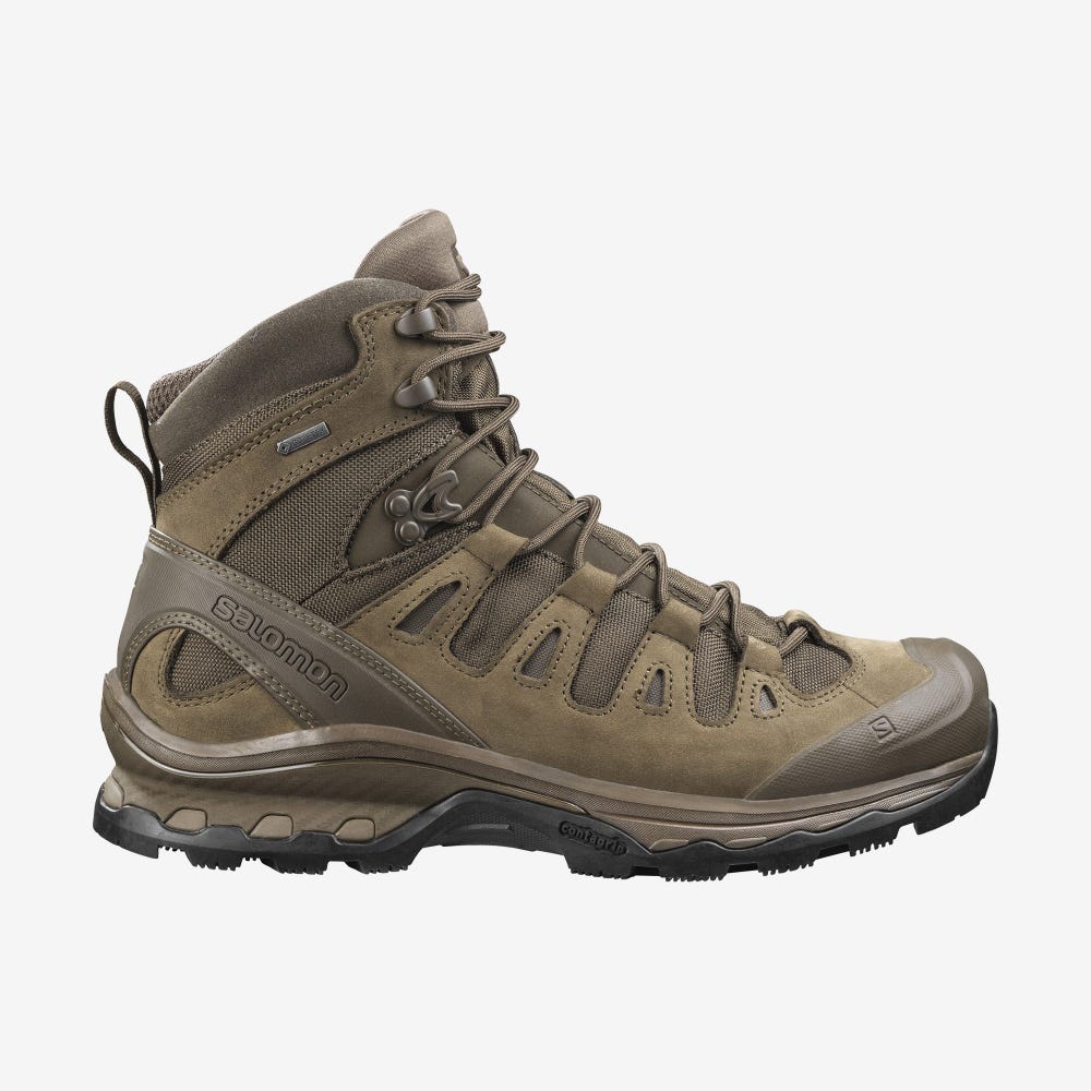 Men\'s Salomon QUEST 4D GORE-TEX FORCES 2 EN Tactical Boots Brown | SA80359-195