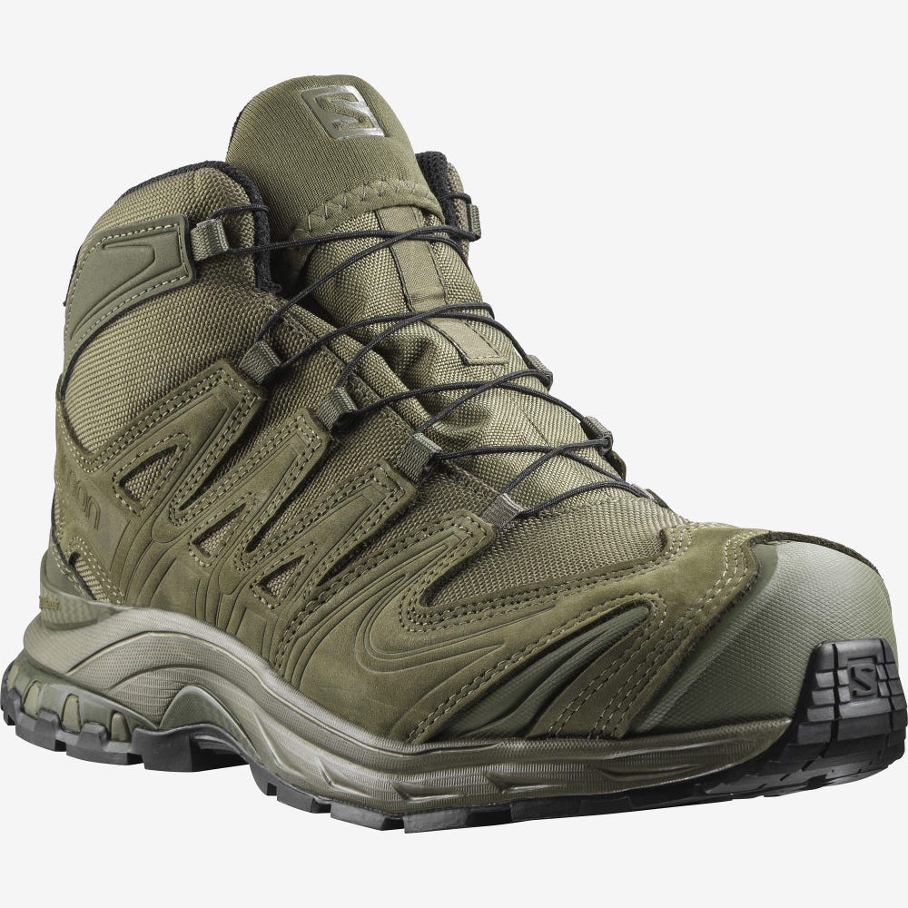 Men's Salomon XA FORCES MID GORE-TEX EN Tactical Boots Green | SA41732-569
