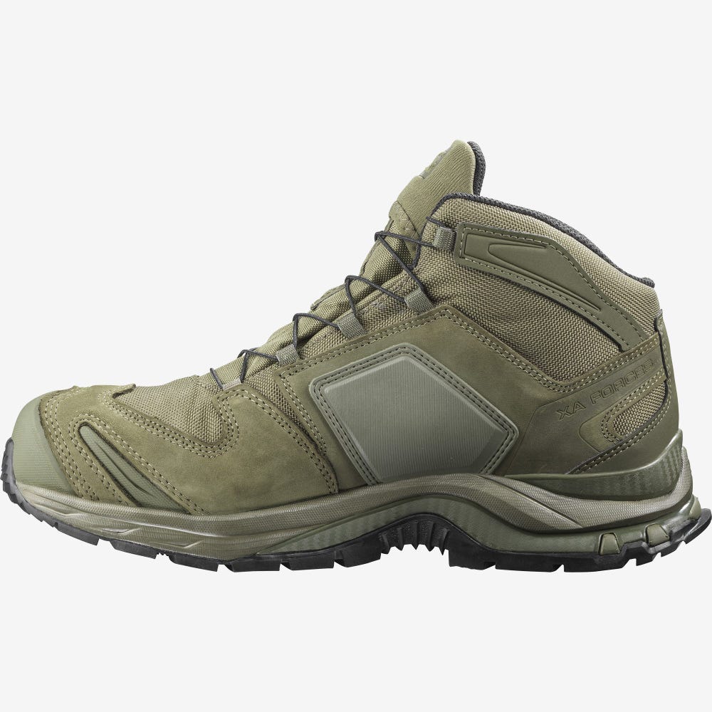 Men's Salomon XA FORCES MID GORE-TEX EN Tactical Boots Green | SA41732-569