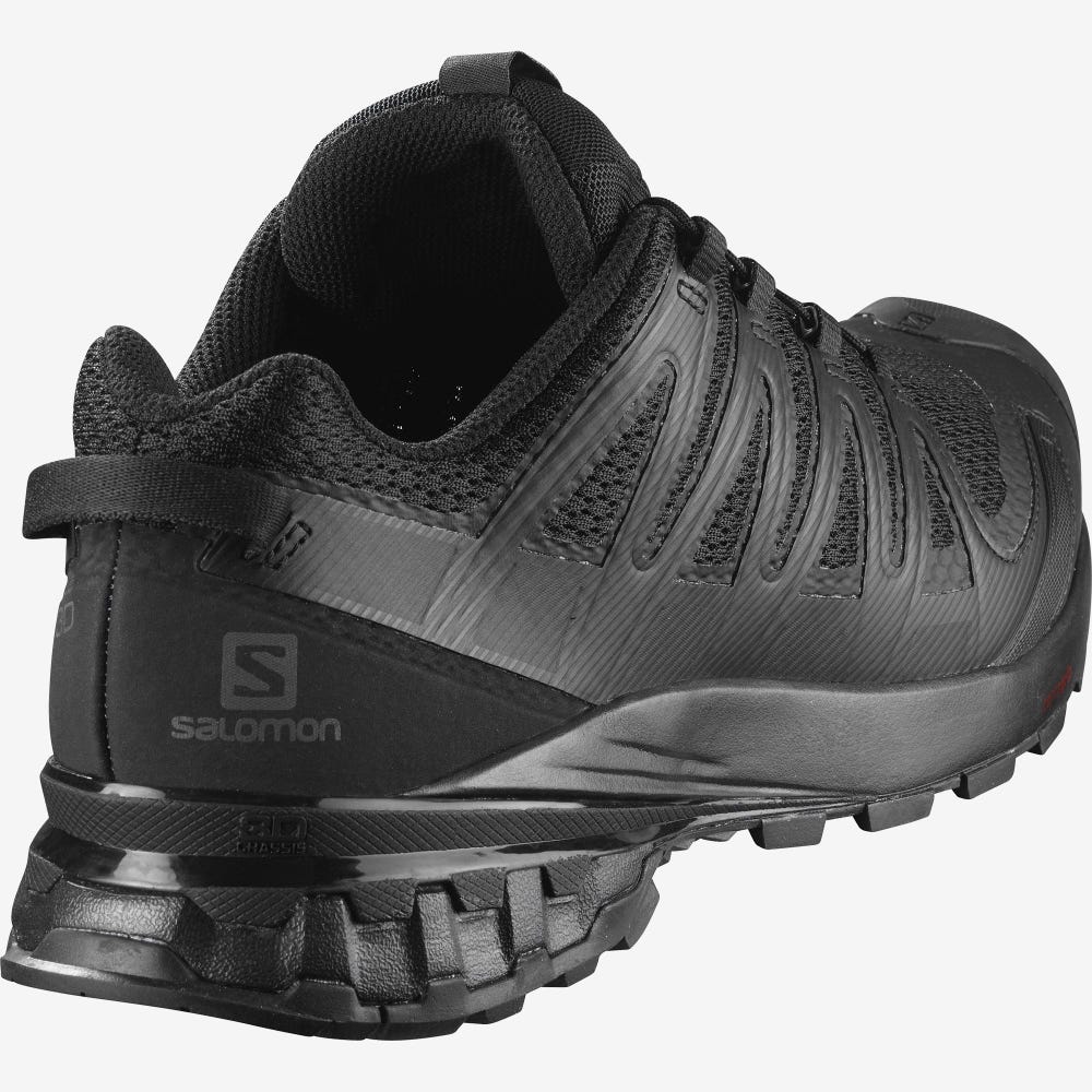 Men's Salomon XA PRO 3D V8 WIDE Trail Running Shoes Black | SA74135-923