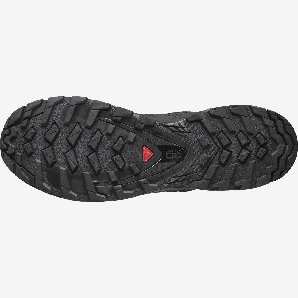 Men's Salomon XA PRO 3D V8 WIDE Trail Running Shoes Black | SA74135-923