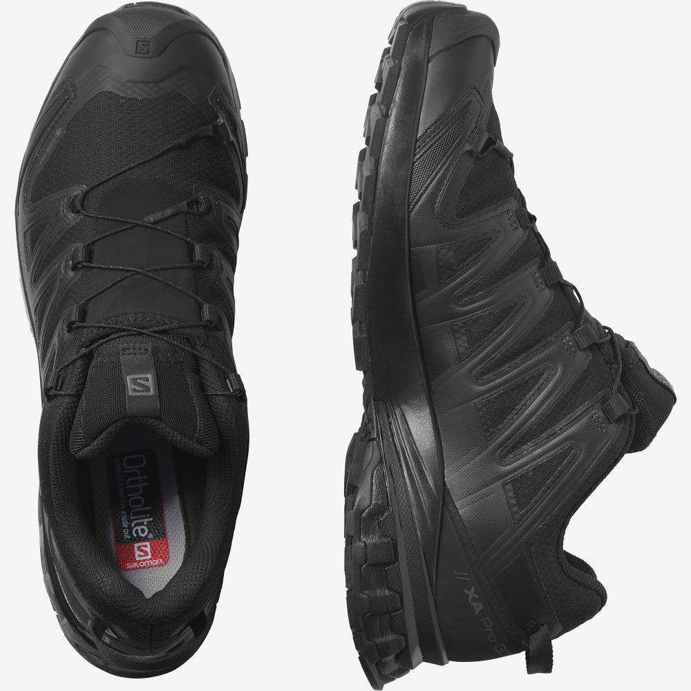 Men's Salomon XA PRO 3D v8 GORE-TEX Hiking Shoes Olive | SA20819-729