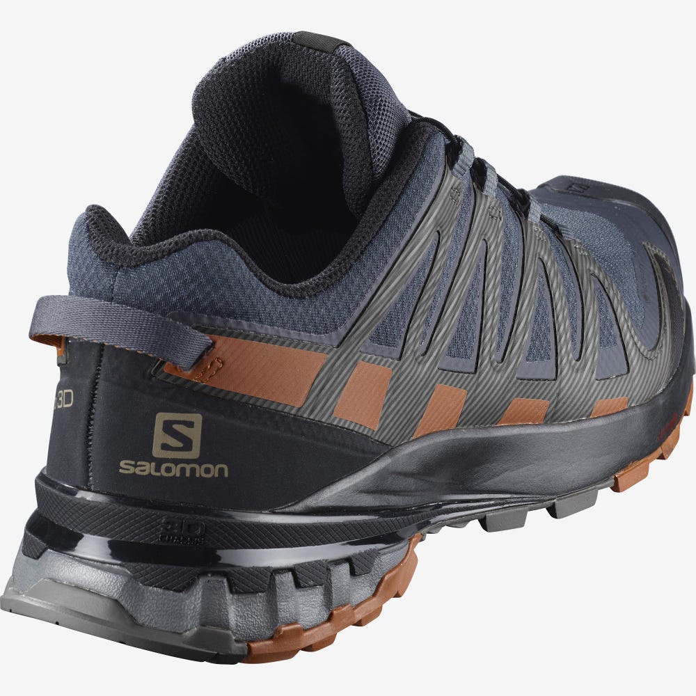 Men's Salomon XA PRO 3D v8 GORE-TEX Hiking Shoes Grey/Black | SA63479-167
