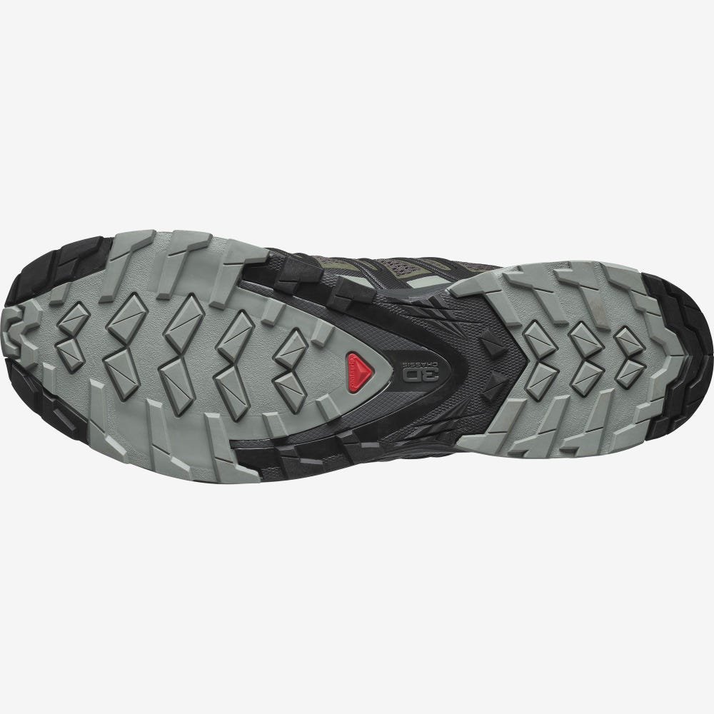 Men's Salomon XA PRO 3D v8 Hiking Shoes Olive/Grey | SA01937-780