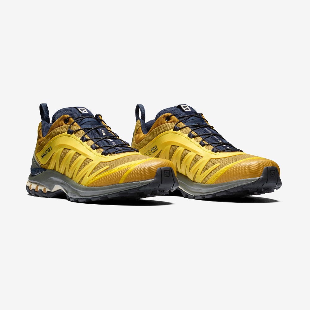 Men's Salomon XA-PRO FUSION ADVANCED Sneakers Yellow/Grey | SA76154-217