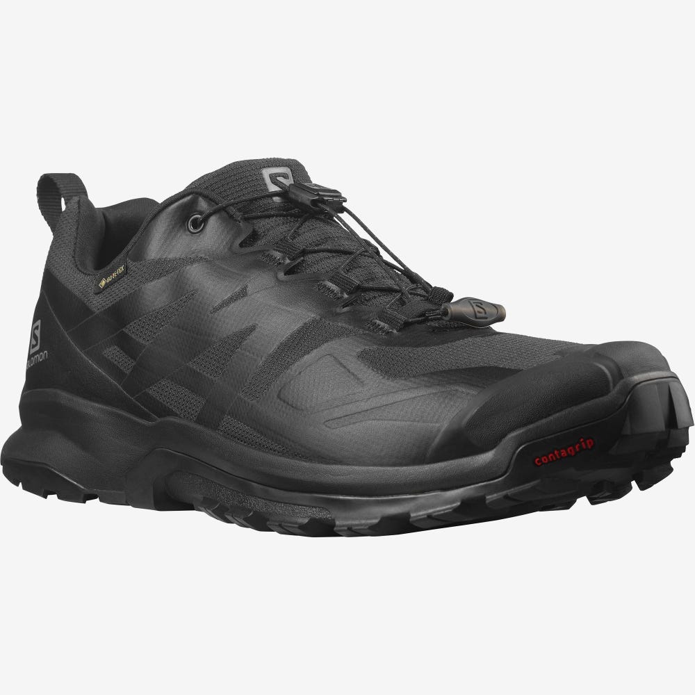 Men's Salomon XA ROGG 2 GORE-TEX Trail Running Shoes Black | SA35012-395