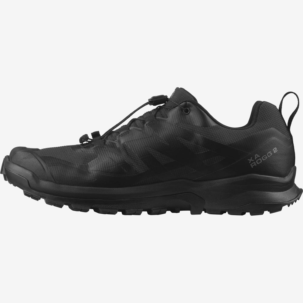 Men's Salomon XA ROGG 2 GORE-TEX Trail Running Shoes Black | SA35012-395