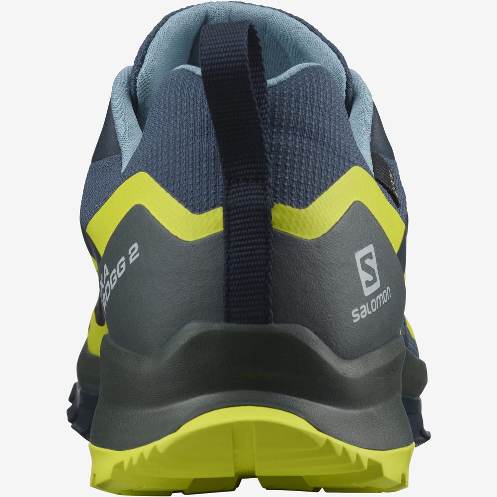 Men's Salomon XA ROGG 2 GORE-TEX Trail Running Shoes Indigo | SA96201-265