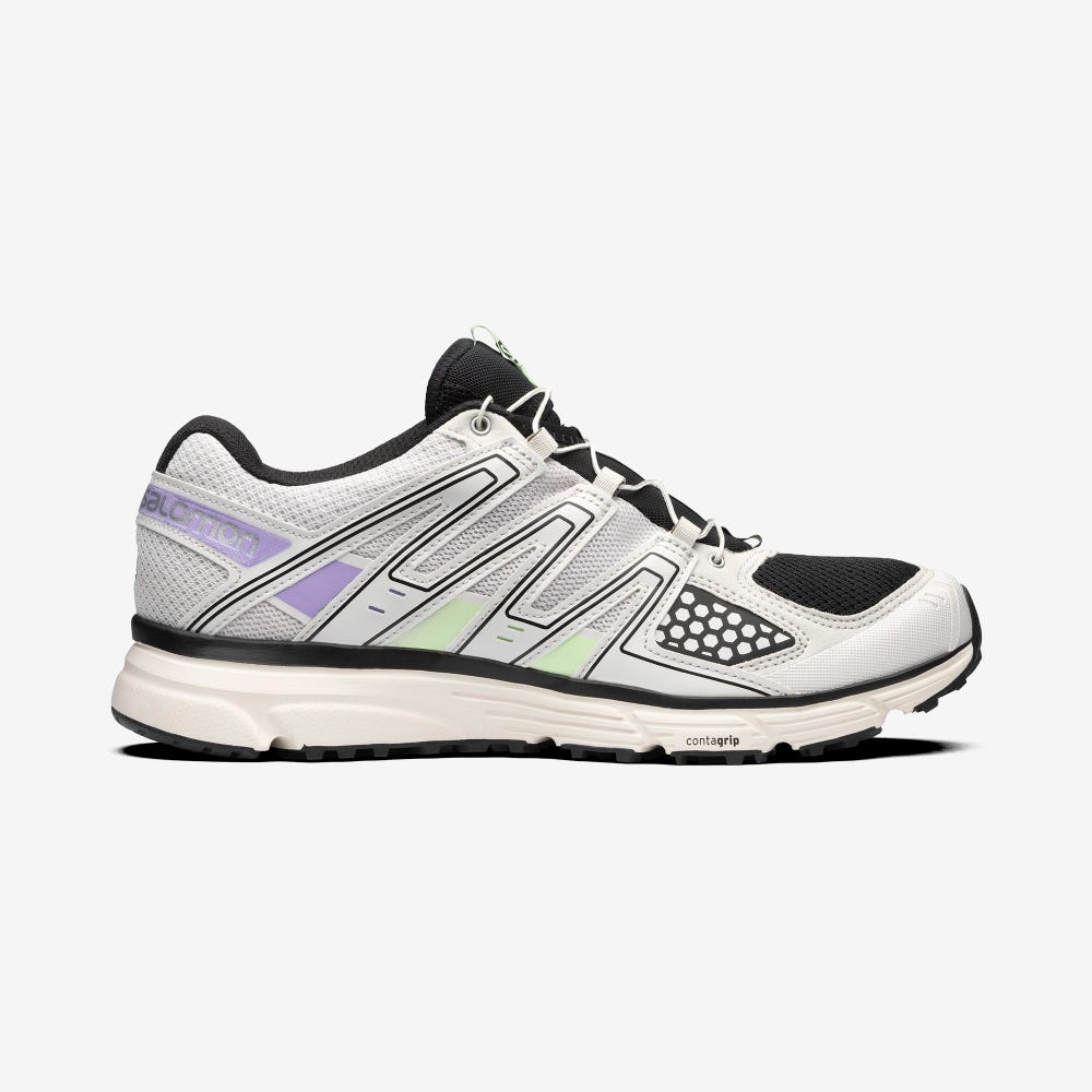 Men\'s Salomon X-MISSION 3 Sneakers Green/Lavender | SA36452-278