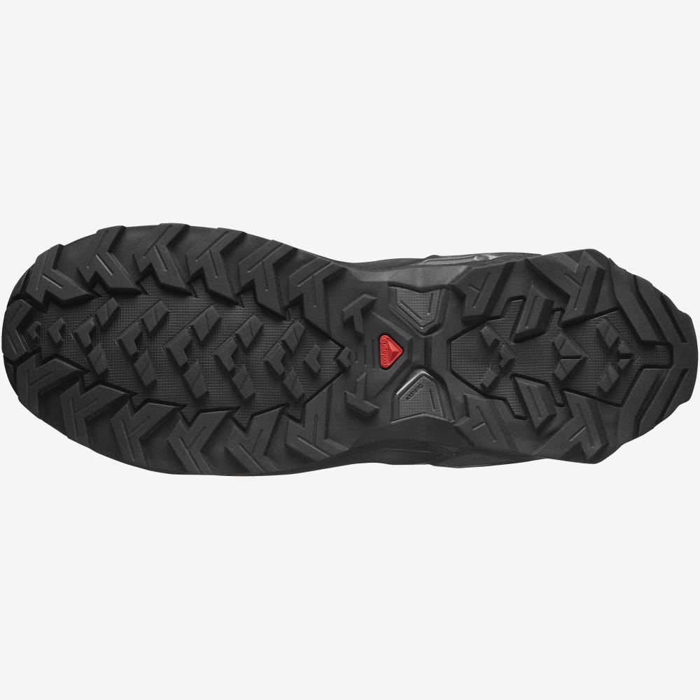 Men's Salomon X RAISE 2 MID GORE-TEX Hiking Boots Black | SA32697-867