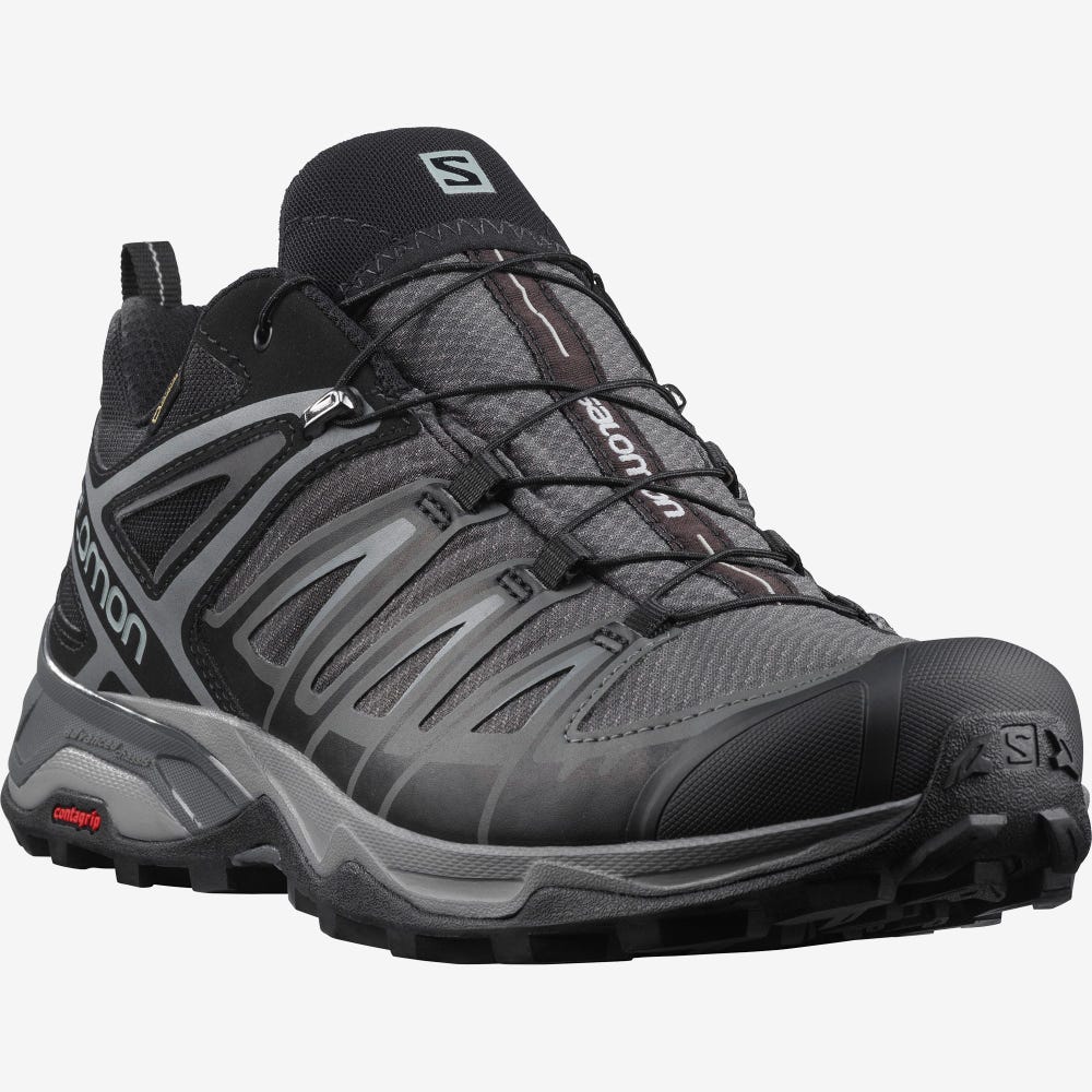 Men's Salomon X ULTRA 3 GORE-TEX Hiking Shoes Black | SA26139-903