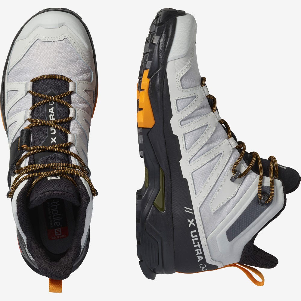 Men's Salomon X ULTRA 4 MID GORE-TEX Hiking Boots Beige/Black | SA51423-450