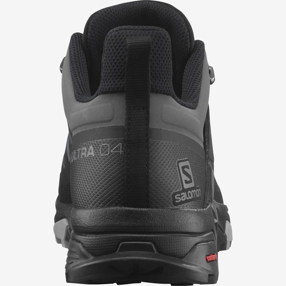 Men's Salomon X ULTRA 4 WIDE GORE-TEX Hiking Shoes Grey/Black | SA92765-539