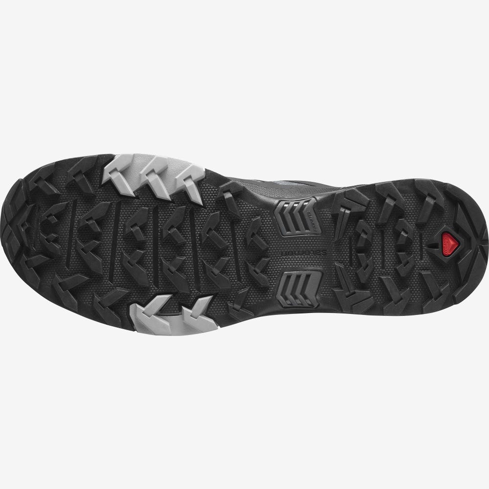 Men's Salomon X ULTRA 4 WIDE GORE-TEX Hiking Shoes Grey/Black | SA92765-539