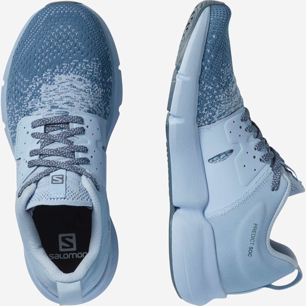 Women's Salomon PREDICT SOC W Running Shoes Blue | SA75306-857