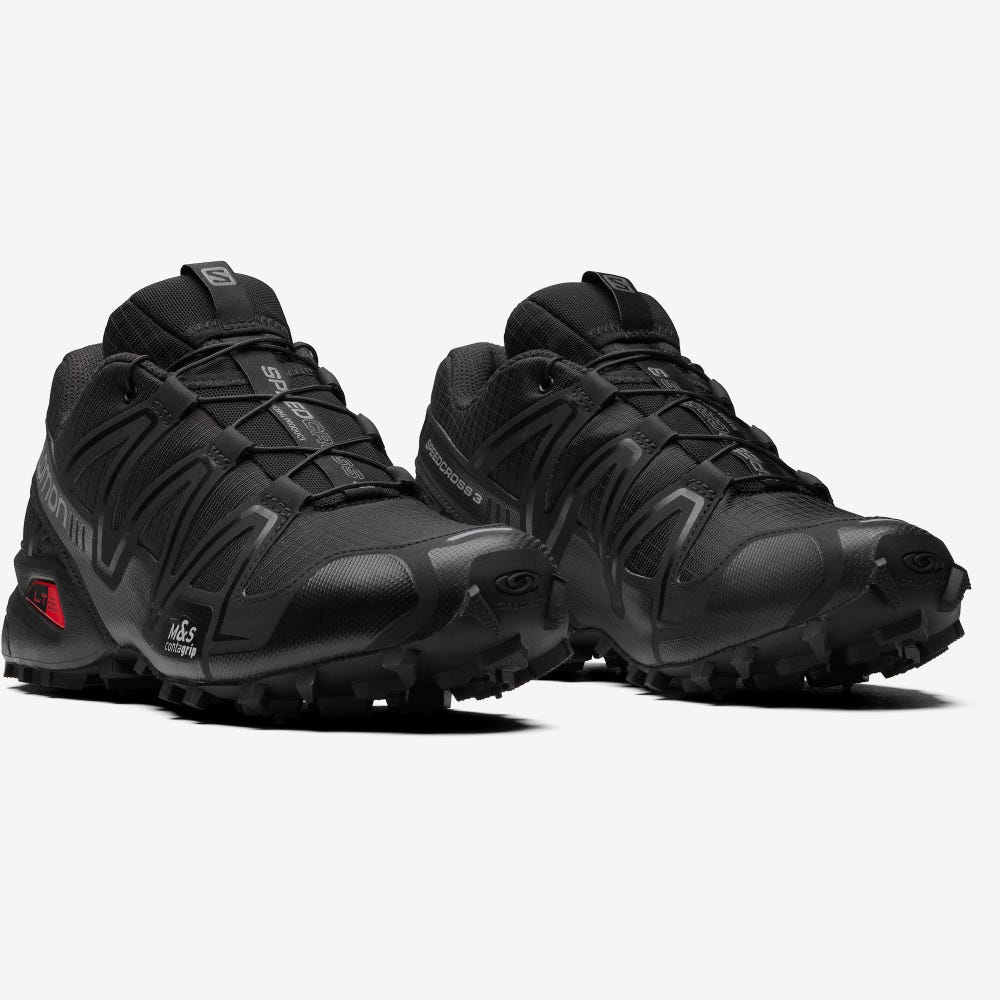 Women's Salomon SPEEDCROSS 3 Sneakers Black | SA70423-480