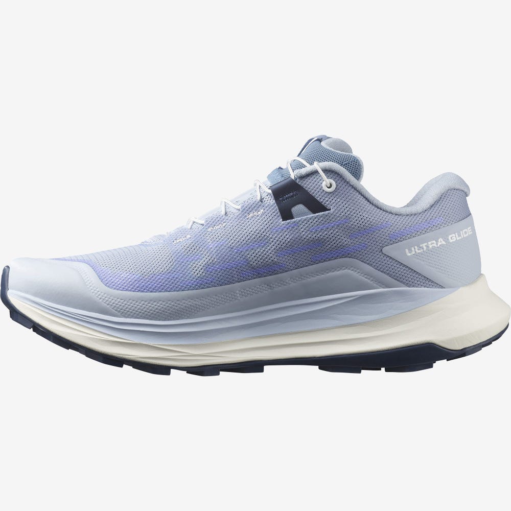 Women's Salomon ULTRA GLIDE Trail Running Shoes Blue/White/Indigo | SA50269-931
