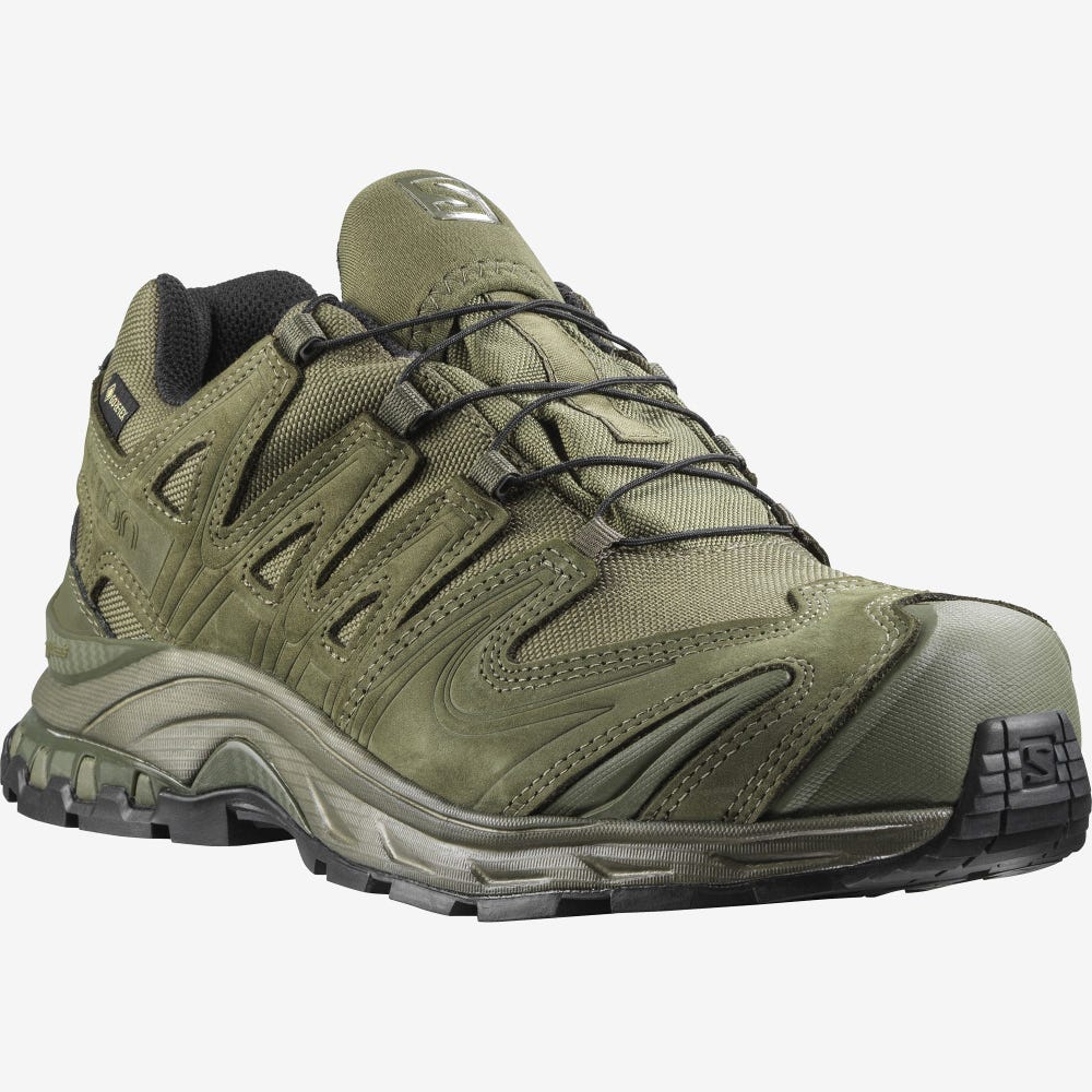 Women's Salomon XA FORCES GORE-TEX Tactical Boots Green | SA34809-732