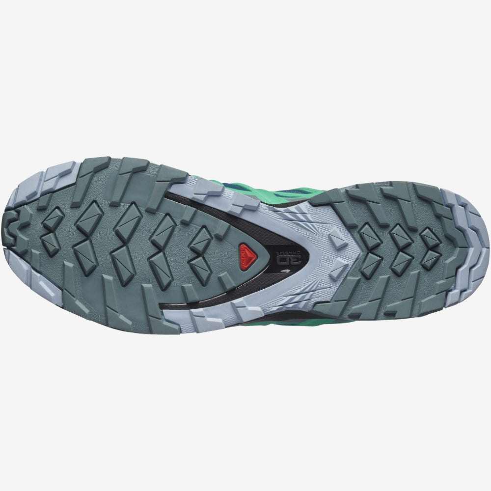 Women's Salomon XA PRO 3D v8 GORE-TEX Hiking Shoes Blue/Mint | SA02845-093