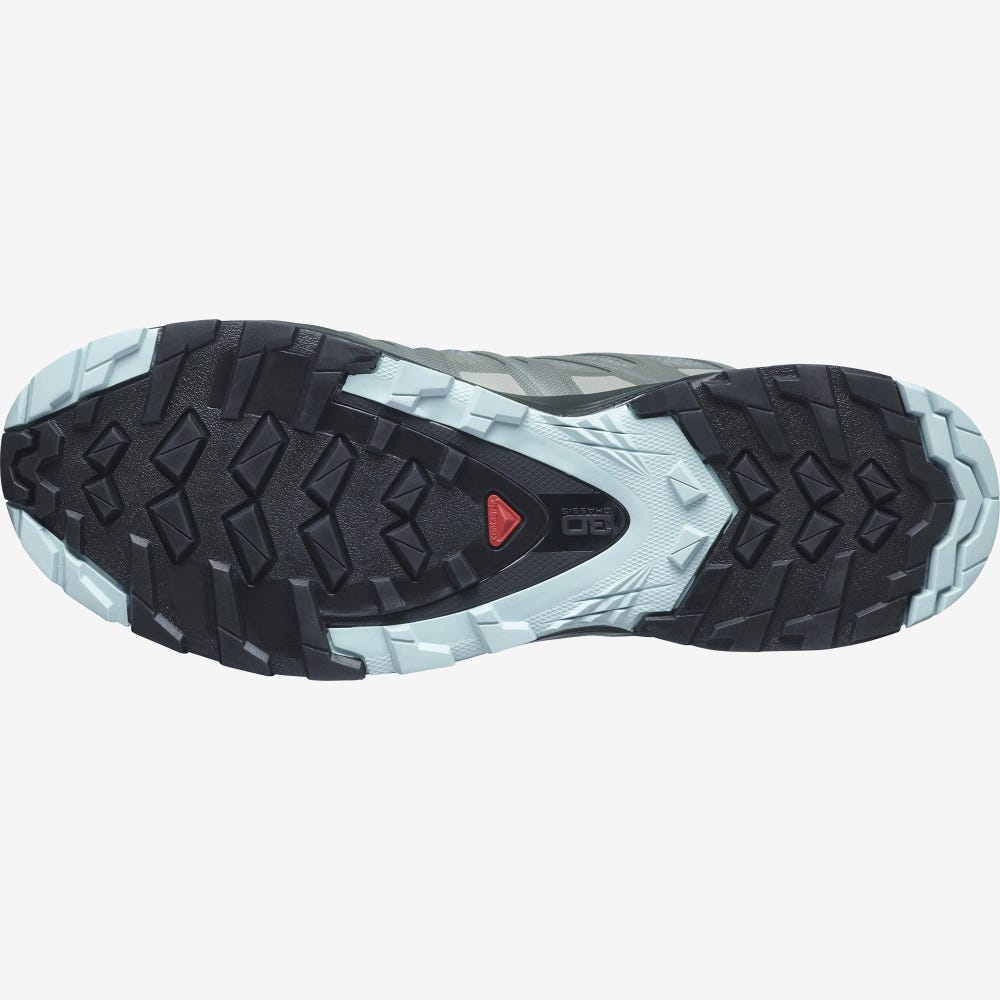 Women's Salomon XA PRO 3D v8 GORE-TEX Hiking Shoes Green/Turquoise | SA23841-396