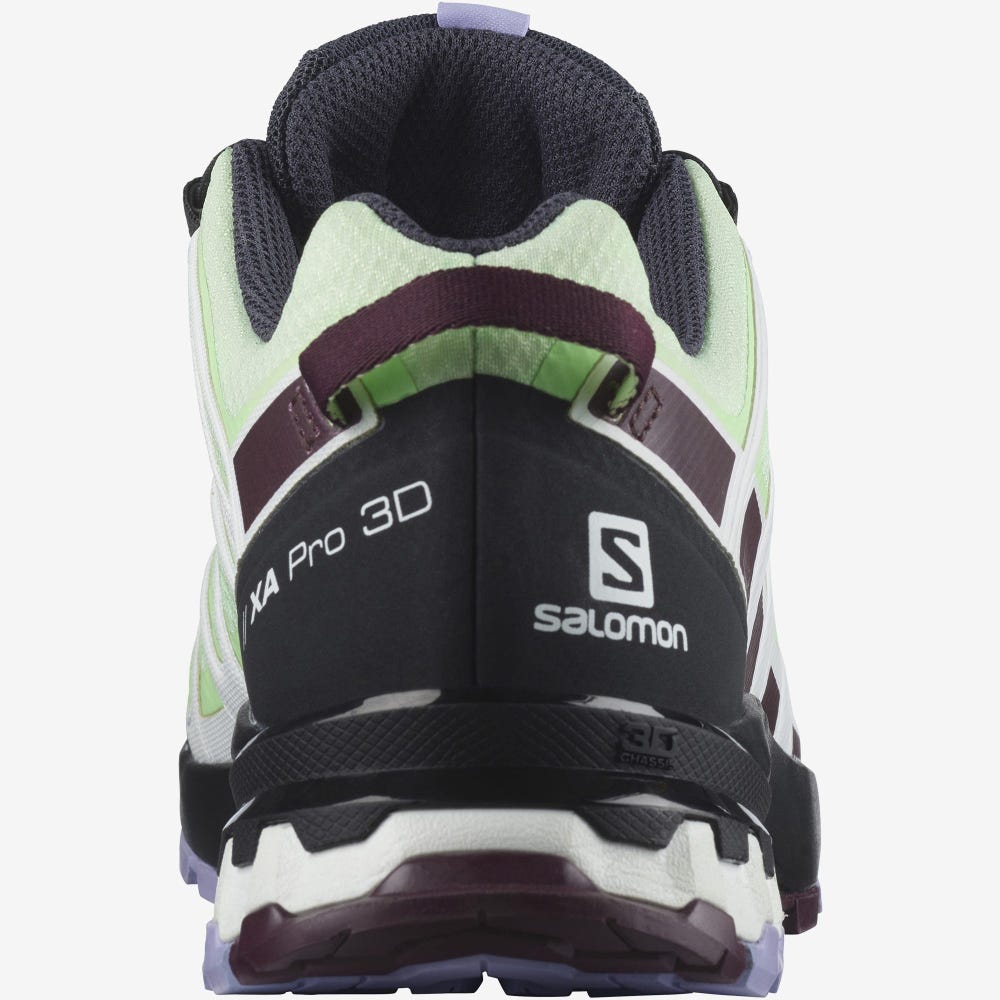 Women's Salomon XA PRO 3D v8 GORE-TEX Hiking Shoes Green/Lavender | SA67591-167