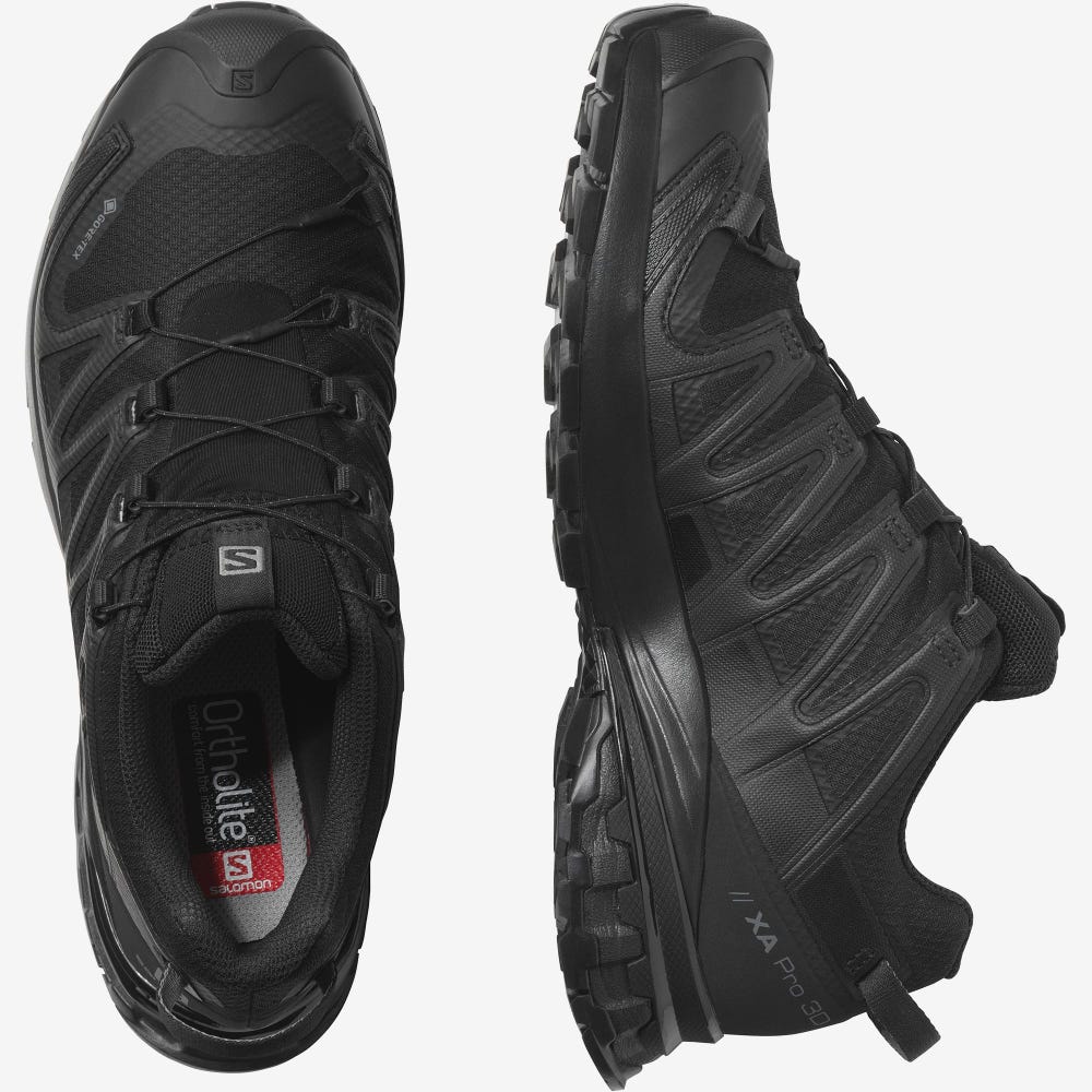 Women's Salomon XA PRO 3D v8 GORE-TEX Hiking Shoes Black | SA69437-918