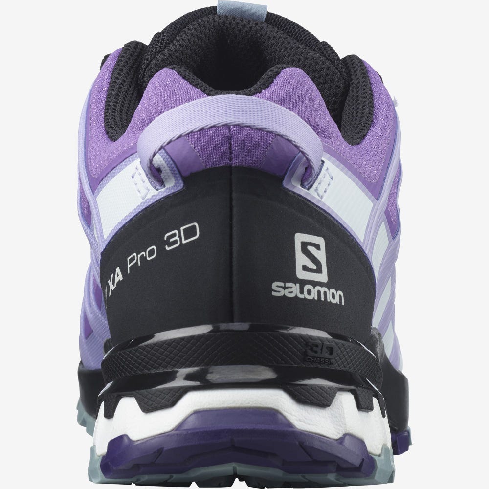 Women's Salomon XA PRO 3D v8 GORE-TEX Trail Running Shoes Royal Purple/Lavender | SA76385-092