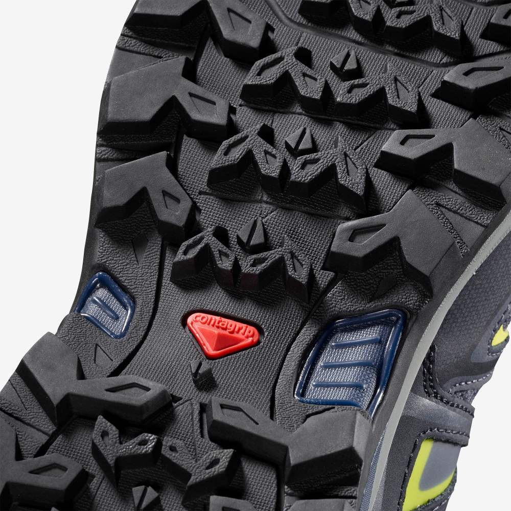 Women's Salomon X ULTRA 3 MID GORE-TEX Hiking Boots Blue/Light Green | SA02391-390