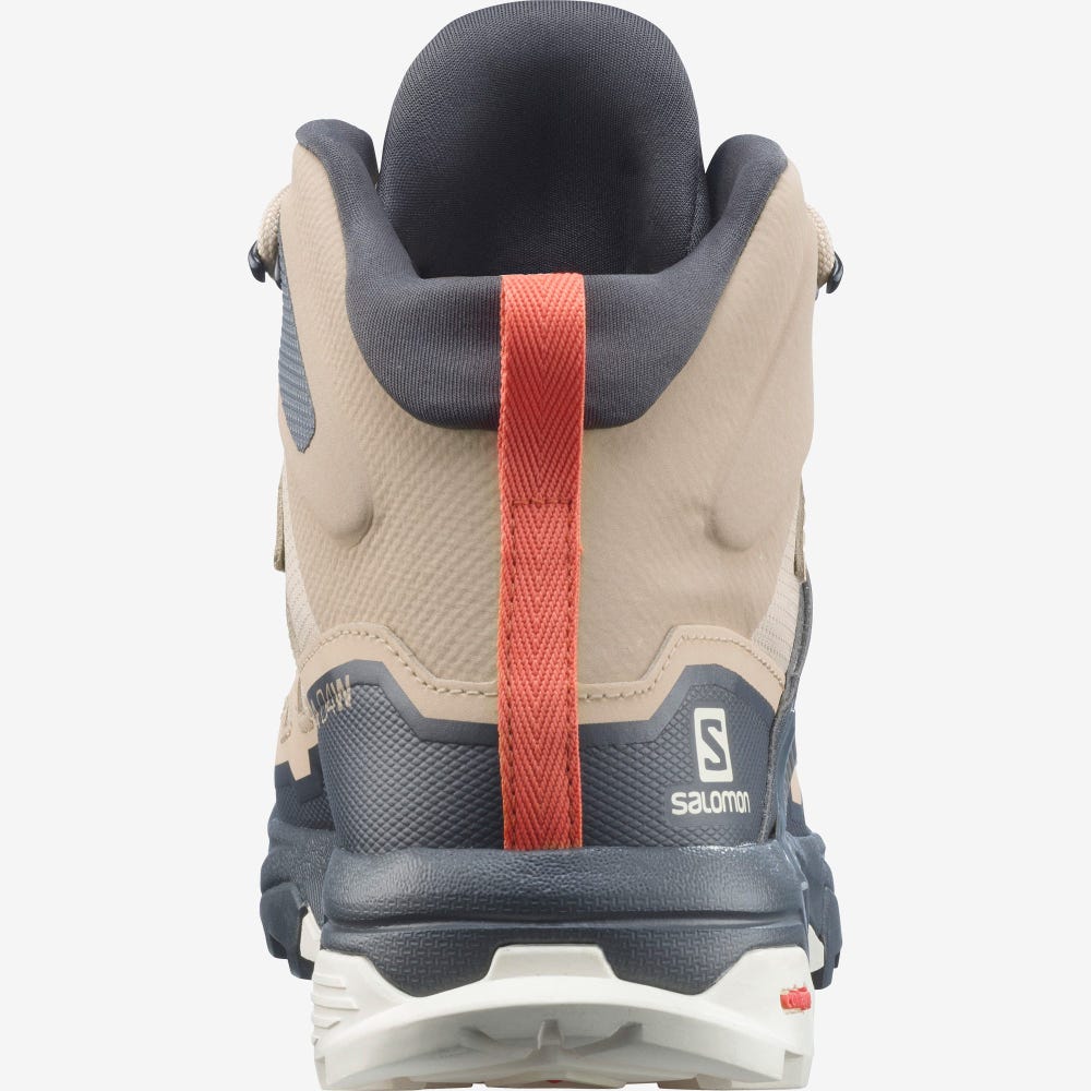Women's Salomon X ULTRA 4 MID GORE-TEX Hiking Boots Light Brown | SA90245-742