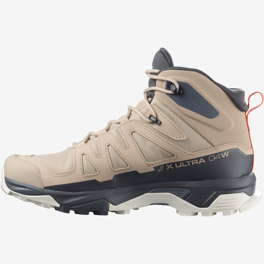 Women's Salomon X ULTRA 4 MID GORE-TEX Hiking Boots Light Brown | SA90245-742
