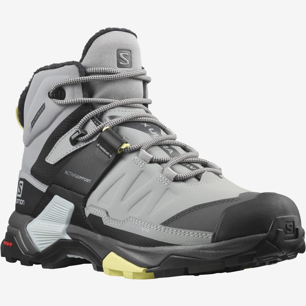 Women's Salomon X ULTRA 4 MID WINTER THINSULATE™ CLIMASALOMON™ WATERPROOF Winter Boots Black | SA89761-980