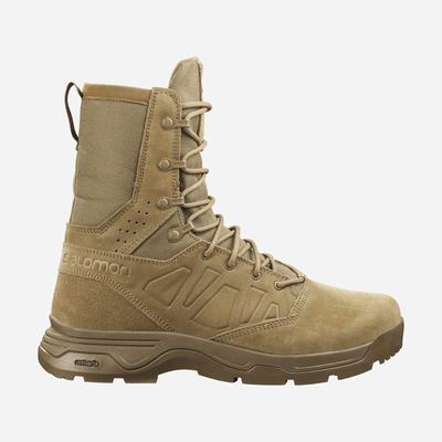 Men's Salomon GUARDIAN CLIMASALOMON™ WATERPROOF Tactical Boots Brown | SA69471-328