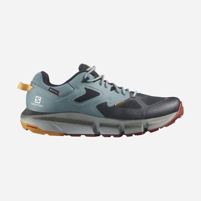 Men's Salomon PREDICT HIKE GORE-TEX Hiking Shoes Black/Orange | SA61834-758