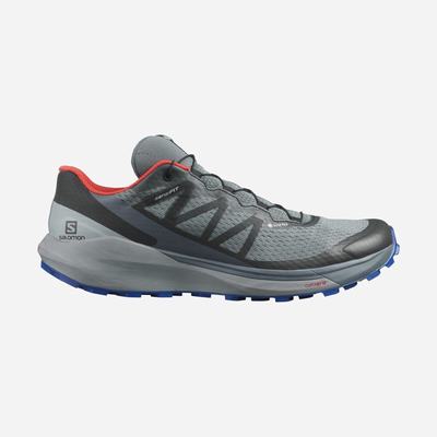 Men's Salomon SENSE RIDE 4 GORE-TEX INVISIBLE FIT Trail Running Shoes Grey | SA65087-093
