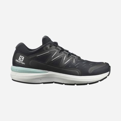 Men's Salomon SONIC 4 Confidence Running Shoes Black/White | SA86720-217