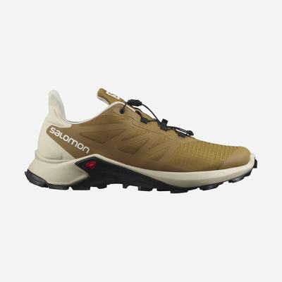 Men's Salomon SUPERCROSS 3 Trail Running Shoes Brown | SA26351-754