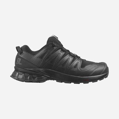 Men's Salomon XA PRO 3D V8 WIDE Hiking Shoes Black | SA92615-140