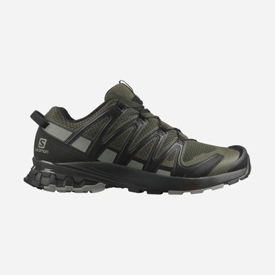 Men's Salomon XA PRO 3D v8 Hiking Shoes Olive/Grey | SA01937-780