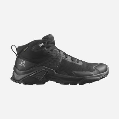 Men's Salomon X RAISE 2 MID GORE-TEX Hiking Boots Black | SA32697-867