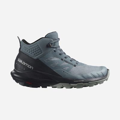 Women's Salomon OUTPULSE MID GORE-TEX Hiking Boots Grey/Black | SA50291-829